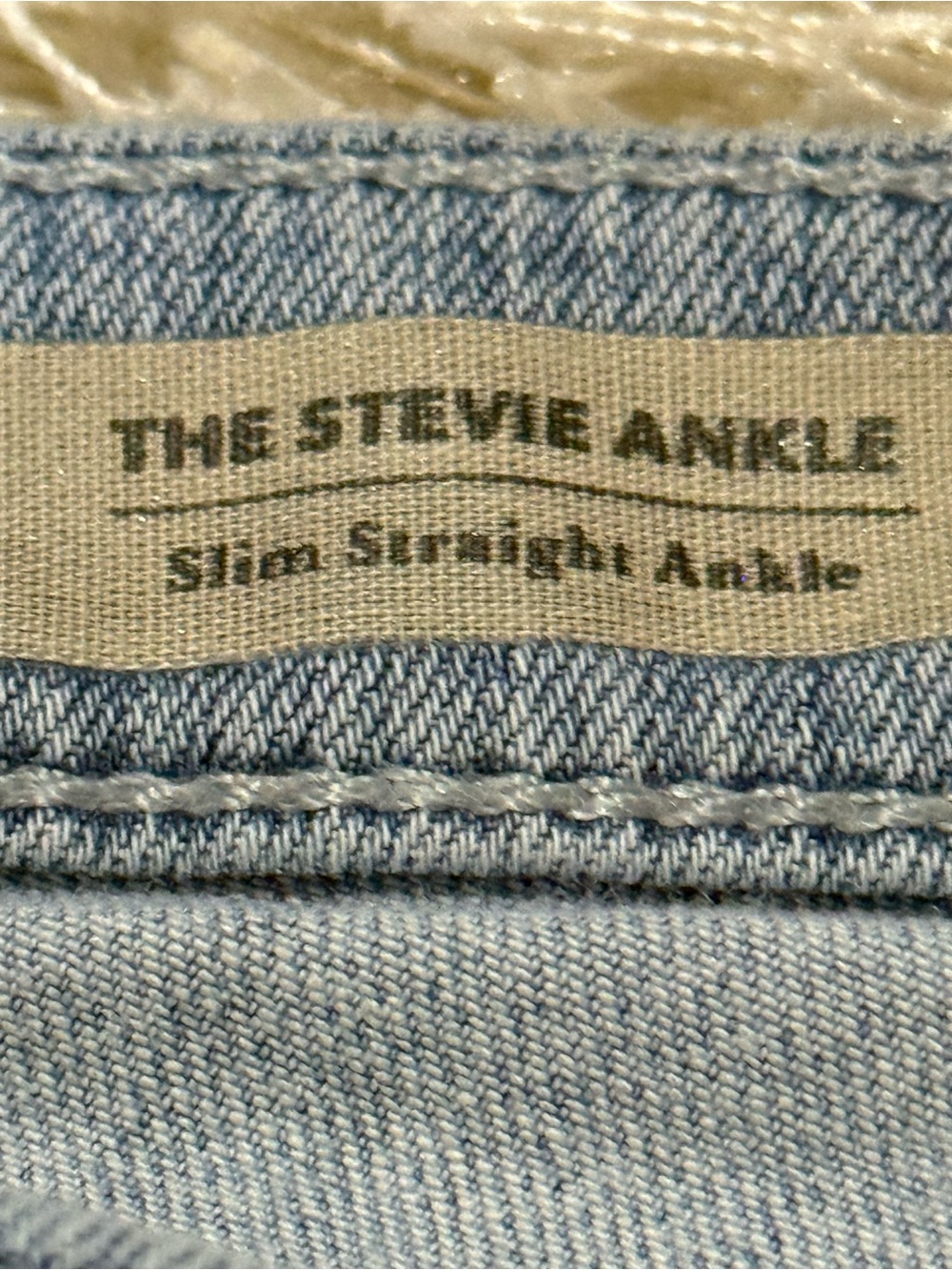 AG Straight Leg Jeans The Stevie Ankle Distressed Light Wash Size 27 - Picture 14 of 16